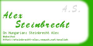 alex steinbrecht business card